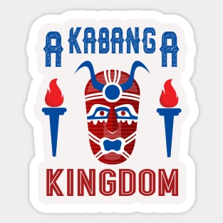 Cute Akabanga Kingdom Black History Month Sticker